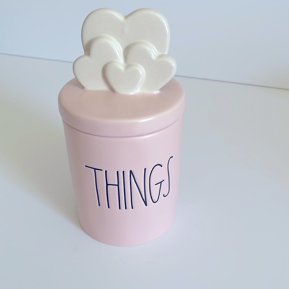 Rae Dunn Cotton Jar With Heart Lid - Picture 7 of 12